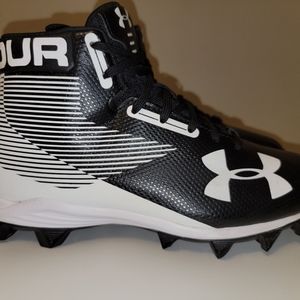 Under Armour Hammer Mid RM High Top Football Cleats BOYS SIZE 6.5